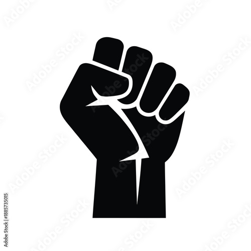 Raised fist symbol A powerful representation of solidarity and resistance