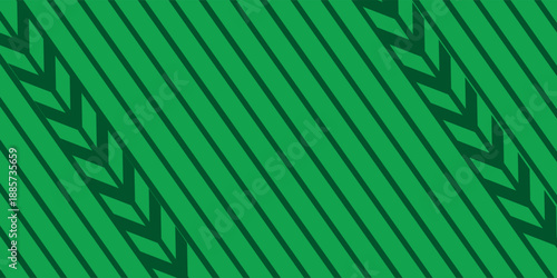 Green farm banner, organic abstract background with fields. Wavy green lines, natural organic products. Ecological background. Vector