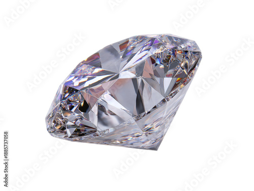 Sparkling diamond jewel gleaming with brilliance Isolated Transparent Background, PNG
