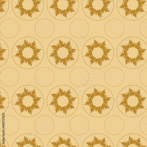 Seamless vector pattern featuring an eclectic mix of multi-colored wildflowers