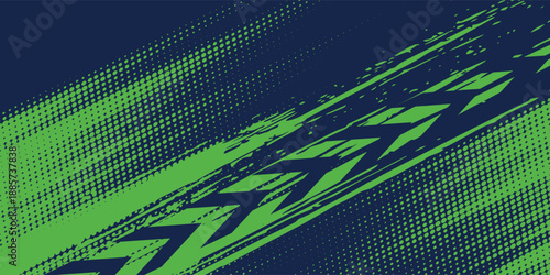 Sports background green and blue design with abstract modern template. Vector illustration of sport players in different activities. football, basketball, baseball, tennis, rugby, bicycling.