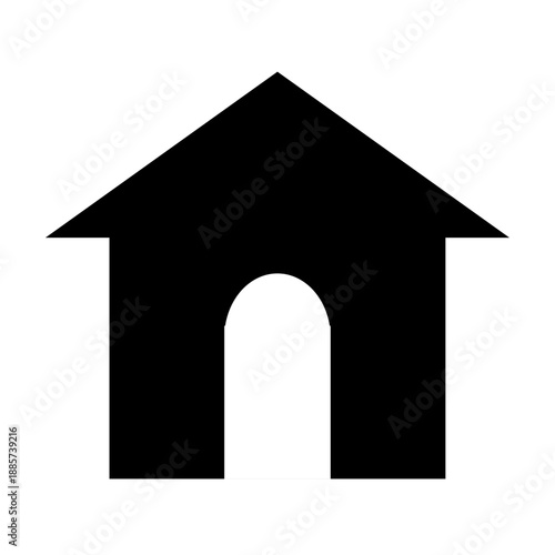 home icon simple with window. element of application and web design illustrattion
