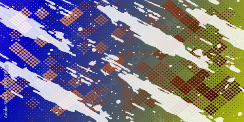 Yellow halftone pattern. Retro comic gradient background. Bright orange pixelated dotted texture overlay. Cartoon pop art faded gradient pattern. Vector backdrop for poster, banner, advertisement