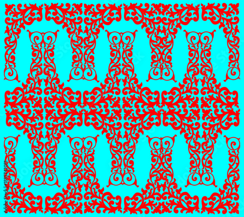 Floral pattern. wood carving pattern