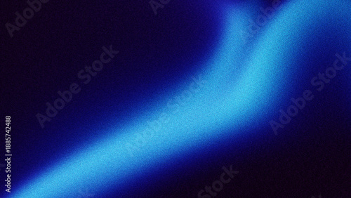 Blue black grainy noise texture gradient dark background, wide banner backdrop poster header design, copy space