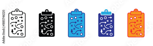 Vector illustration icon colorful battery icons in different colors