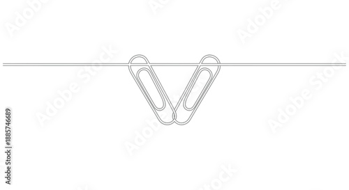 Two identical silver metallic chains forming a v shape suspended horizontally against a clean white background