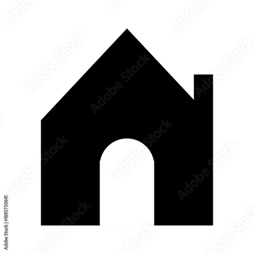 home icon simple vector for design element of app and web