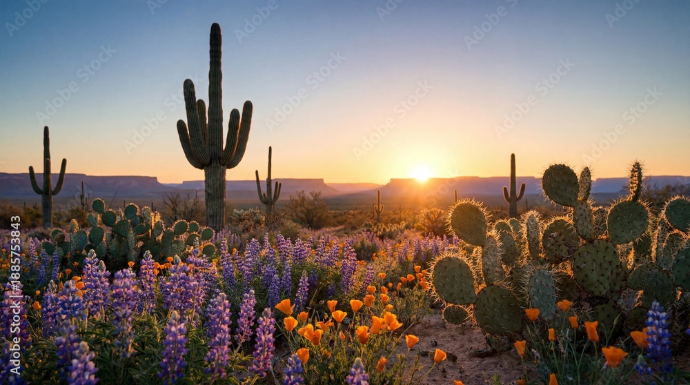 Naklejka premium Desert Super Bloom