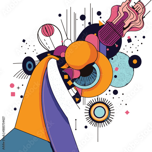 vector illustration of an abstract background