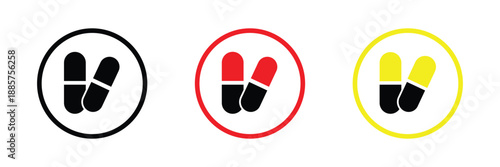 Pills line and silhouette icon set. person with drug medication symbol. medicine treatment pictogram. patient antibiotic prescription. editable stroke. ablet icon, soluble pill, isometric. eps 10 .