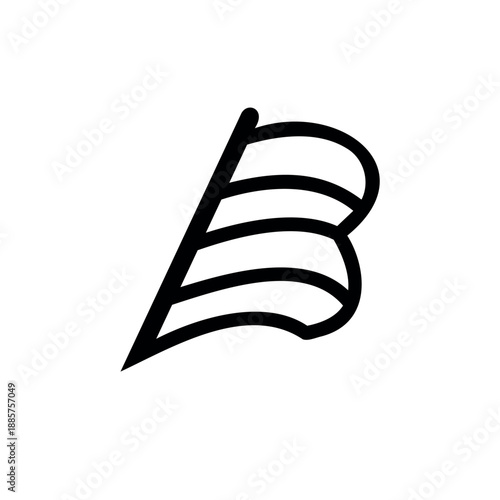 Stylized Paper Page Curl  Style B Logo.