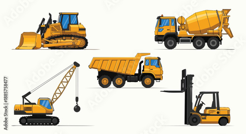 Collection of Construction Vehicles