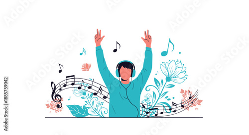 Illustration showing the developmental stages of a baby growing from crawling on the floor to standing up and waving.