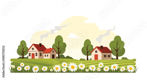 Young boy in an orange shirt points excitedly at a colorful book about ducks on a wooden shelf in his room or a school library.