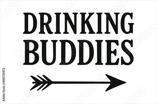 Basic RGBFun social sign for friends who love to drink together