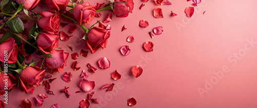 Ideas for Valentine's and Rose Day celebrations with a copy space image.