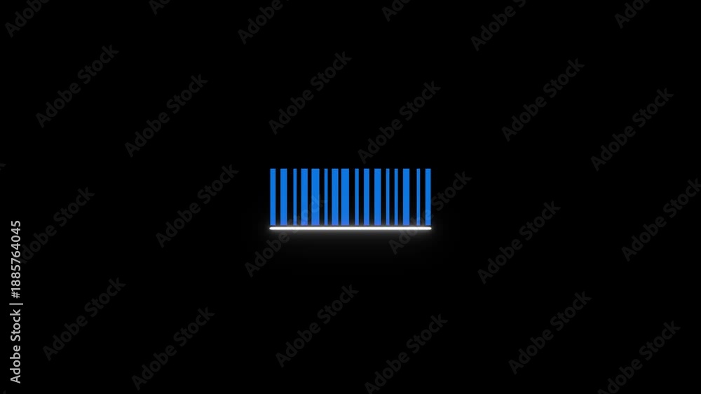 Bar code scanning animation,Bar code animation with laser beam. Laser ...