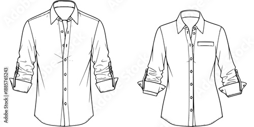 Adaptive Clothing Shirt Magnetic Closure Silhouette