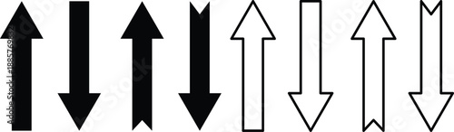Arrows pointing in various directions, illustrating complexity and multiple paths, in a graphic representation, viewed from a straightforward perspective