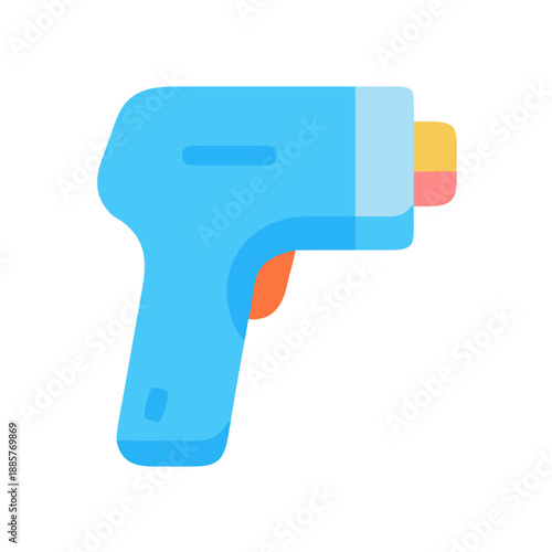 Icon of a digital non-contact infrared thermometer for measuring body temperature