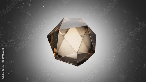 Shimmering Diamond on Dark Background with Soft Glowing Lights and Bokeh for Stunning Visual Effects and Luxury Themes