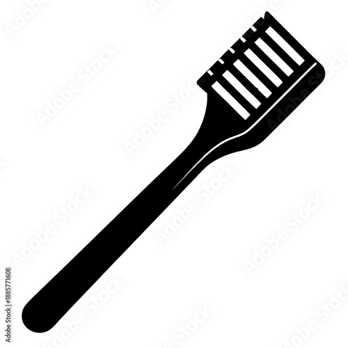 Toothbrush vector  Toothbrush icon sign vector black  illustration design.  , white background 