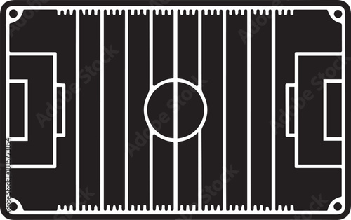 American football field with grey lines on dark background and detailed texture