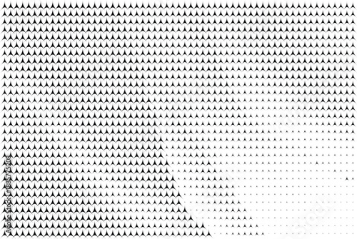 Symmetrical star pattern with halftone transition effect for contemporary vector background layout