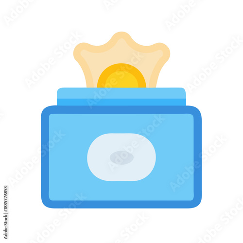 A box of soft wipes for skincare and hygiene on a black background