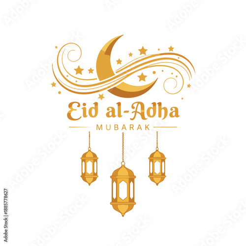 Vintage holiday greeting card design featuring an abstract golden vector illustration of an antique lantern ornament and a winter Christmas tree set in a stylish jewelry art pattern