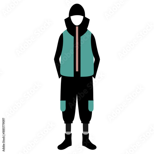 Person wearing winter gear