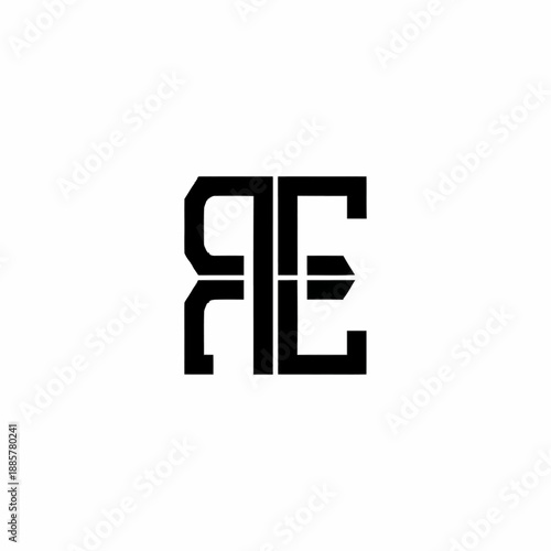 Modern Monogram AE Logo Design Element.