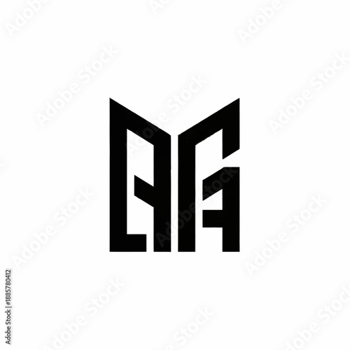 Stylized Monogram Initials Letter Logo Design.