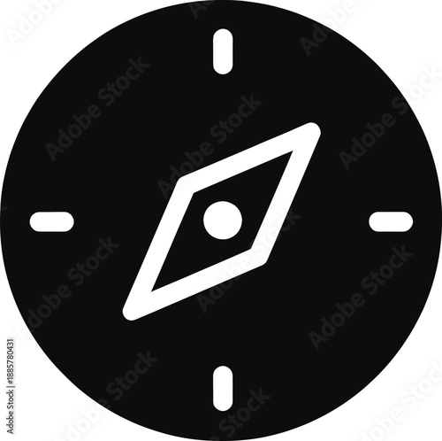 Vector Retro Compass Navigating Towards Success and Adventure