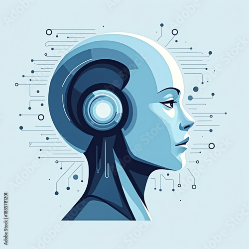 vector illustration of a woman face