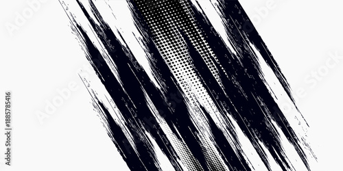 Tire track background for rally, drifting, motocross, off-road, and other automotive and motorsports. Black tire tracks on a white background with worn effects and dirt splashes.