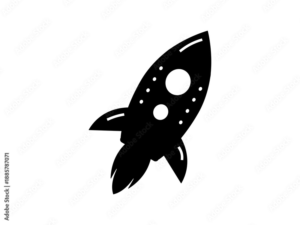 Fototapeta premium Rocket icon vector collection. Set of space icon vector designs. Stock vector