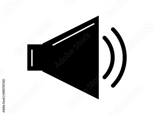 Loudspeaker icon vector collection. Set of loudspeaker icon vector designs. Stock vector