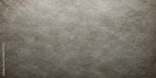 Aged vintage wallpaper design featuring a dark grunge stone wall background and dirty rough concrete texture with a blank gray old paper surface pattern for a textured backdrop