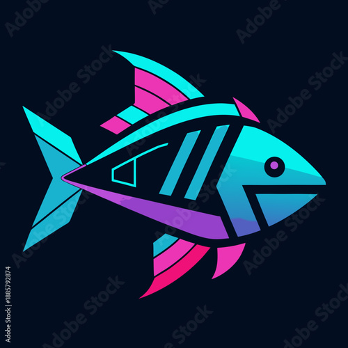 Colorful fish illustration