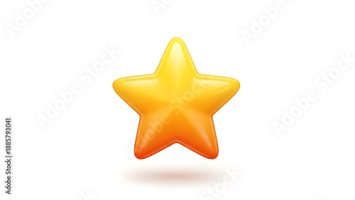 star emoji icon with smooth gradient and clean shape, centered and isolated on white background.