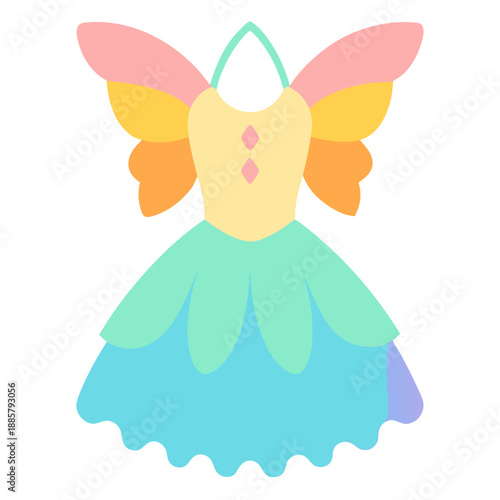 Colorful fairy costume