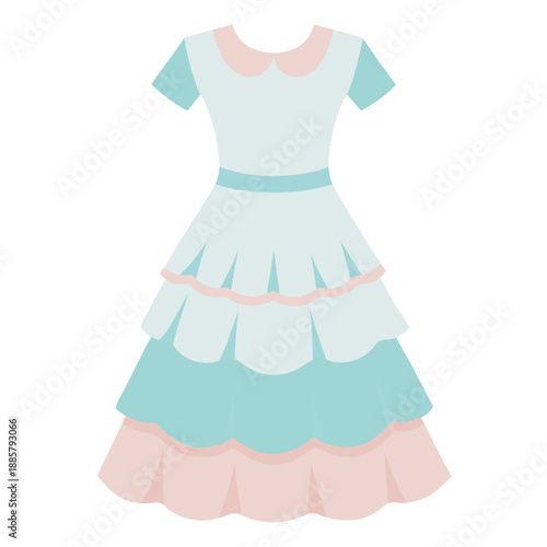 Pastel tiered dress