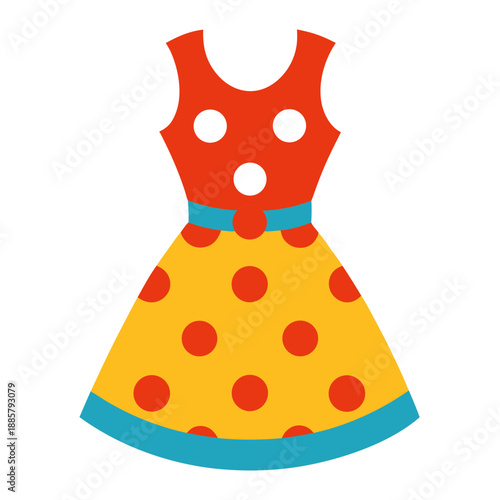 Vintage polka dot dress