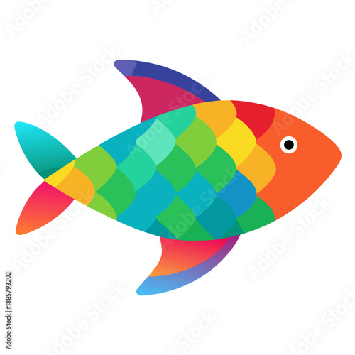 Colorful fish illustration
