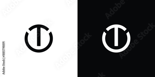 Modern and unique letter TO initials logo design