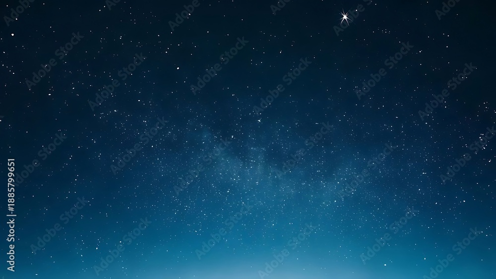 Obraz premium A breathtaking expanse of the night sky, glittering with countless stars and the soft glow of distant galaxies, evoking a sense of wonder and cosmic scale