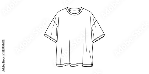 Heavyweight Boxy Tee Oversized T-Shirt Silhouette
