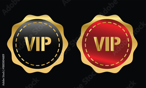 vip luxury badge. Luxury Experience Symbol. Golden exclusive access graphic design. Premium status and royalty signs.  Elite membership symbols
